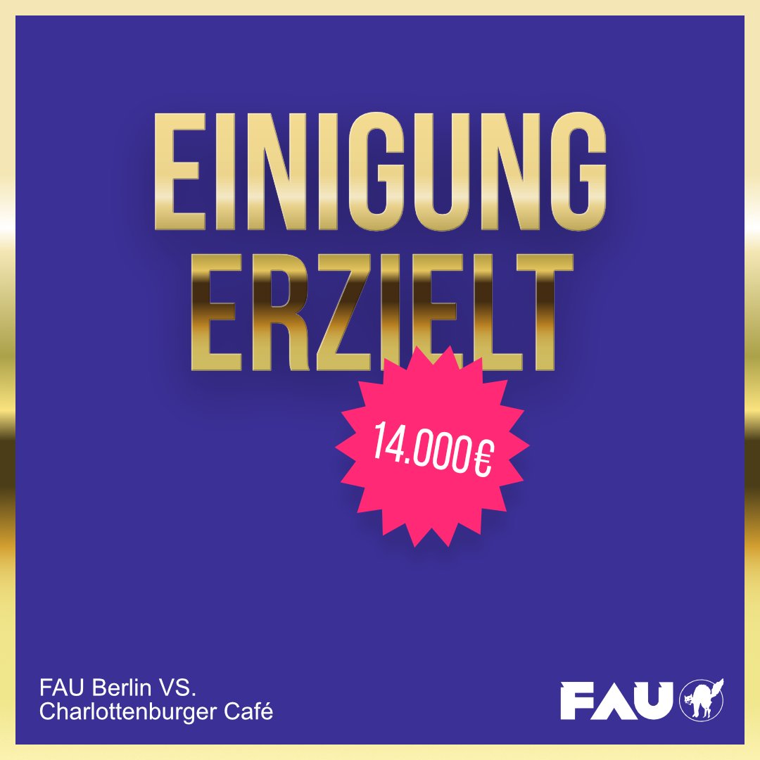 Yesterday we held a negotiation in our FAU-Lokal, regarding stolen wages and unpaid holiday days. Result: we won back the whole demanded amount, a total of more than 14.000€. 

The longer version 👉 tinyurl.com/5c7dz4xn [EN]

Alle Infos 👉 tinyurl.com/yec4phet [DE]
