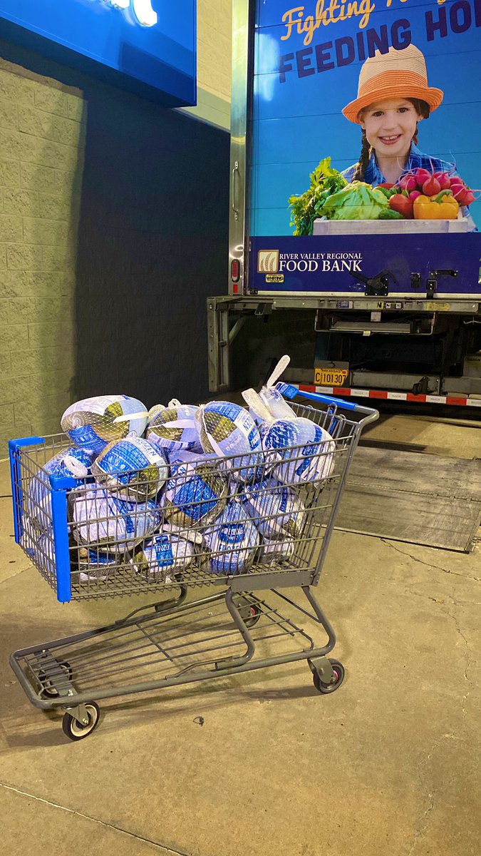 We just had our first donation at the Walmart on Rogers Ave. in Fort Smith!! Happy 12th annual Turkey Drive!! 

We’re here until 7 p.m. can’t wait to see y’all soon!!