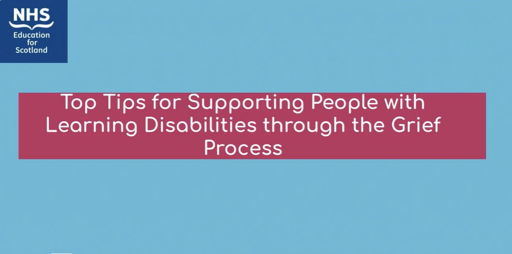 Thinking about people with learning disabilities this #GriefAwarenessWeek, who may not have their grief recognised or understood following a loss.  Our Top Tips animation offers ideas for support. vimeo.com/926301586?shar…