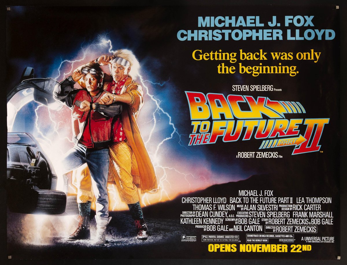 GenoveseScott's tweet image. #Happy35thAnniversary to #BackToTheFuturePartII! It's such a great sequel, especially taking place simultaneously with the first film. Plus, Alan Silvestri's film score continues to be astounding. Cheers! 🖤👍📽🎥🎬 #robertzemeckis #alansilvestri #film #films #movie #movies
