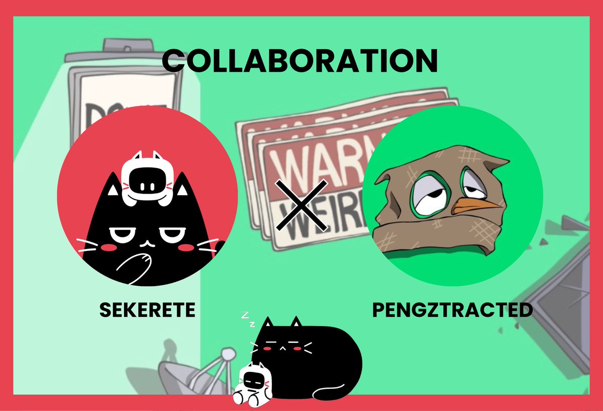 Sekerete 🐈⬛ (@sekerete_) on Twitter photo We are glad to announce that we have collaborated with <a href="/pengztracted/">Pengztracted</a>
Check out our discord to secure spot and don’t miss out! We are glad to announce that we have collaborated with <a href="/pengztracted/">Pengztracted</a>
Check out our discord to secure spot and don’t miss out!