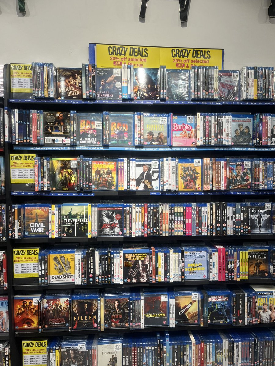 Blu-ray or 4k?? You choose in our early Black Friday deals!
#hmvcrazydeals #hmv #hmvwolves #BlackFriday #Trending