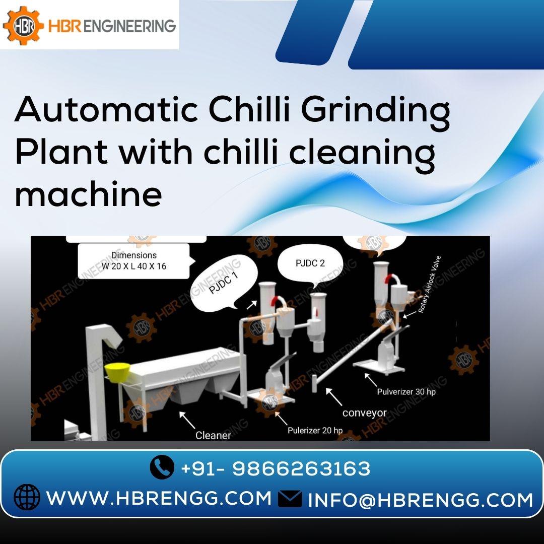 HBREngineering's tweet image. 🌶️ Grind Smarter, Not Harder! 🌟
Say goodbye to the hassle of manual grinding!
Introducing the Automatic Chilli Grinding Plant with a Visit hbrengg.com/automatic-chil… or call 09866263163
#ChilliGrinding #AutomaticGrinding #HBREngg #SmartMachinery #FoodProcessingInnovation #HBREngg