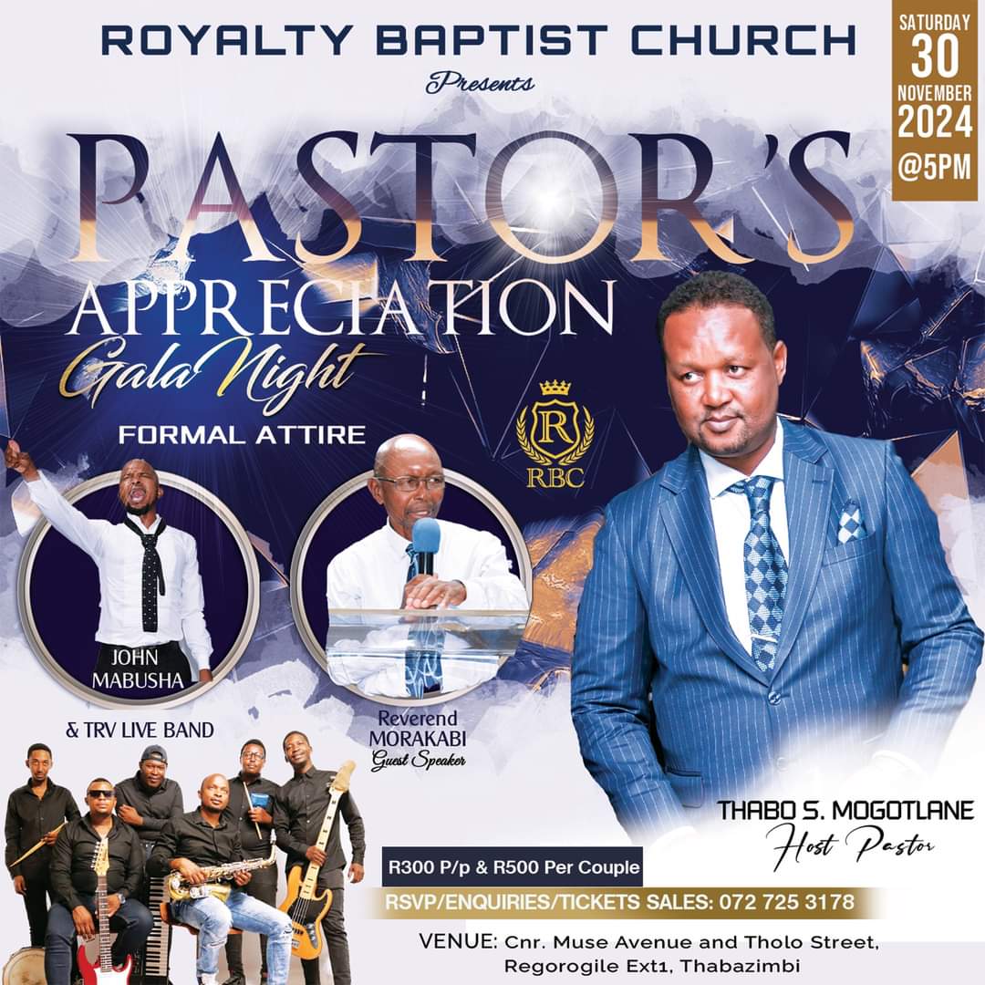 THABOMLIVE's tweet image. 8 Days to go💃🏿💃🏿💃🏿💃🏿💃🏿
"So Pharaoh asked them: Can we find anyone like this man, one in whom is the spirit of God?" (Genesis 41:38).
#PastorsAppreciation