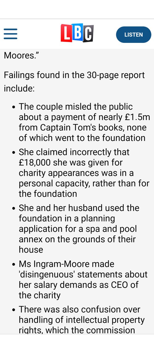 No evidence of criminal just misconduct.... As always.  Imagine an employee redirecting 1.5 mill of payments given to a business.... lbc.co.uk/news/captain-t…