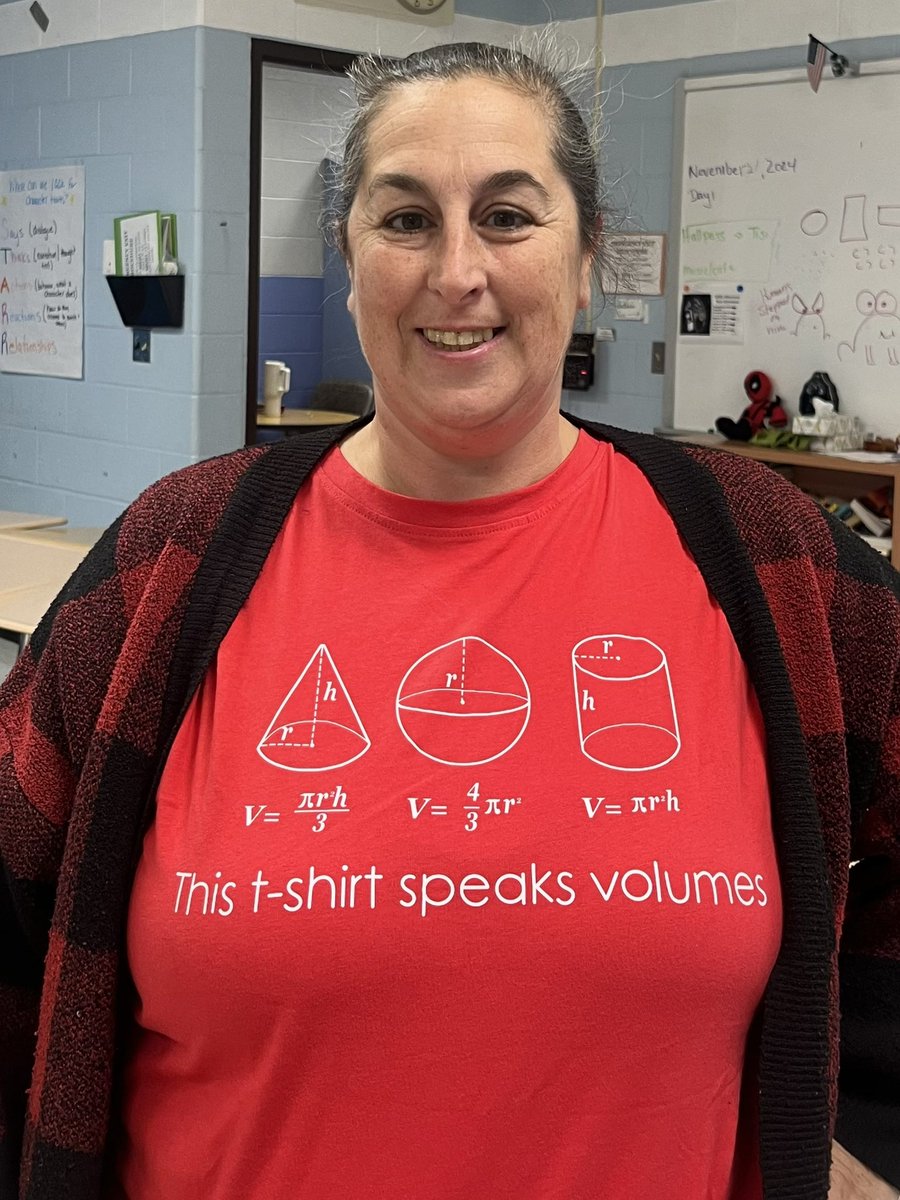 It’s Friday you know what that means… #mathshirtfriday.  Today is all about volume - especially since my students have a quiz today on volume of a cylinder lol.  🤩🤪