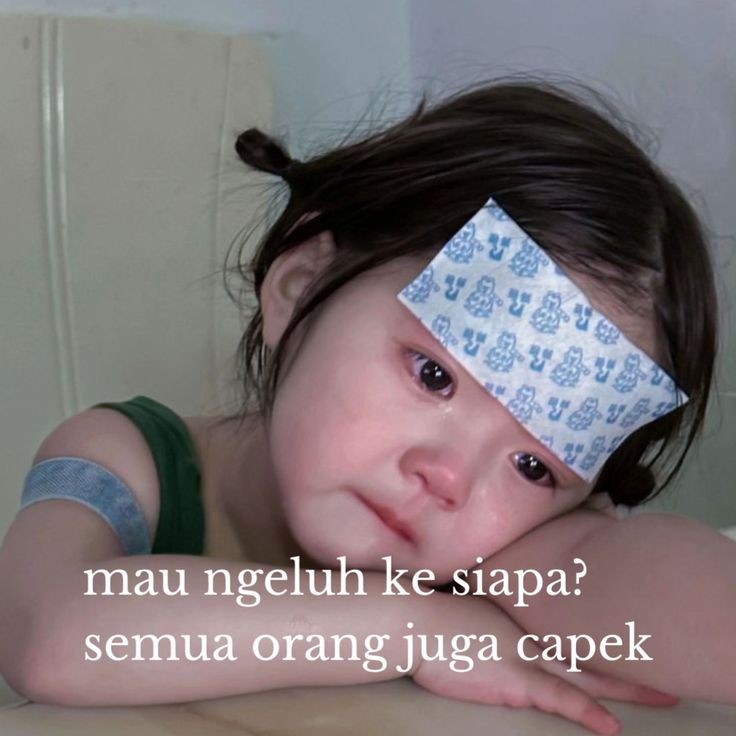 pendem sendiri, jangan cengeng