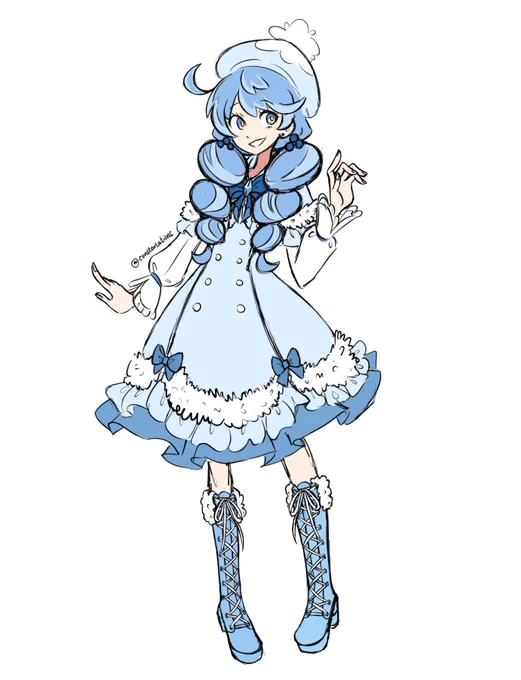 [oc] This outfit was so cute I wanted to draw it on Noelle 