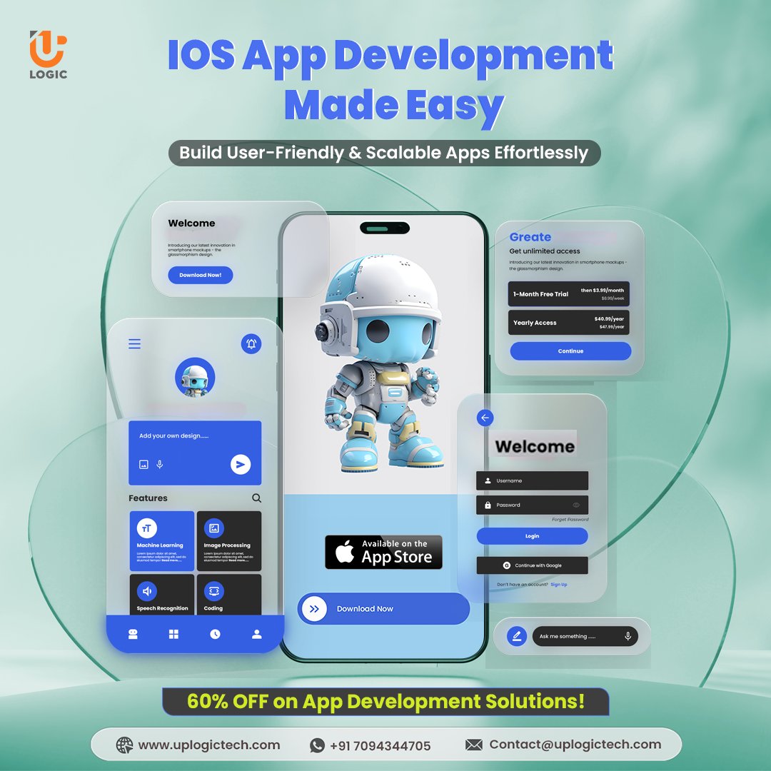 Uplogictech's tweet image. 💥 Get 60% OFF on Your #iOSAppDevelopment! Whether you’re building from scratch or upgrading, we’ve got the expertise you need. Save big on our expert services today!
Get started today: uplogictech.com/ios-app-develo…
#SwiftAppDevelopment #NativeiOSAppDevelopment