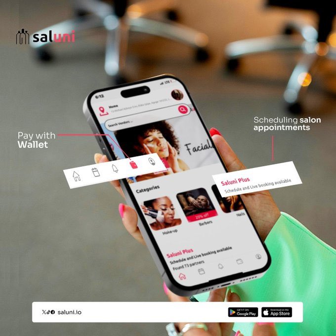 labbymedia's tweet photo. @SaluniApp And finally Input this discount code PINKFRIDAY20 at checkout to pay half of your total bill.

PS: The code works for a limited time so hurry now and enjoy the #SaluniPinkFriday
Deal.
Follow @SaluniApp for more details. https://t.co/CZ5Tt9ZSKe