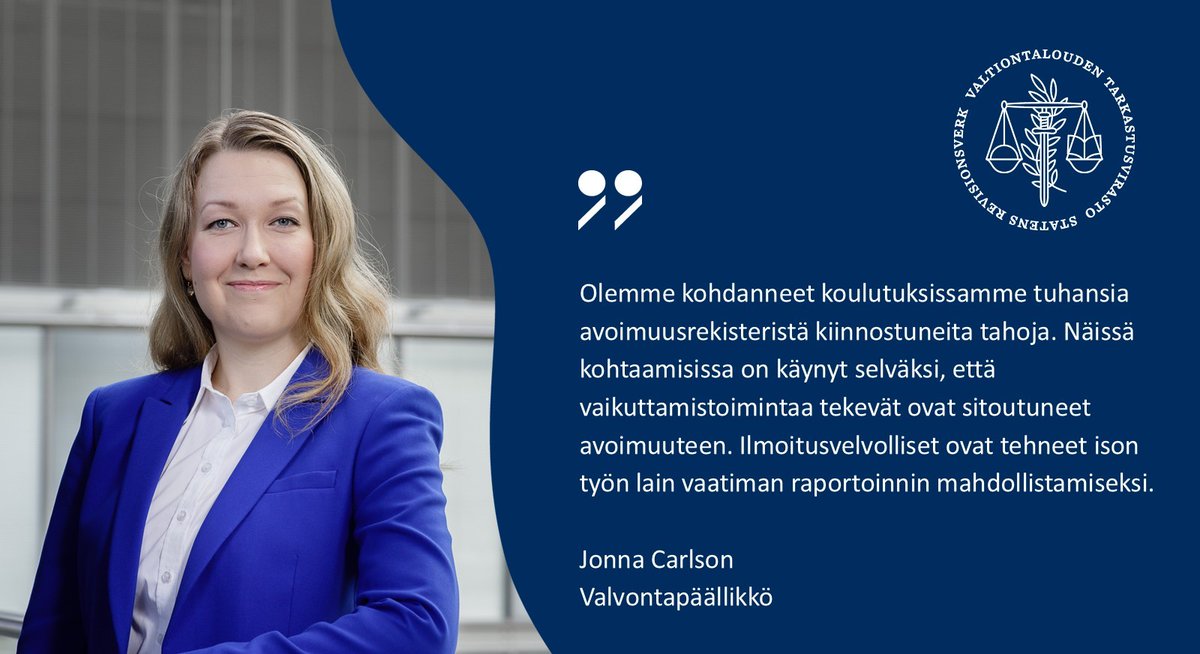 Suomi otti avoimuusrekisterin käyttöön ensimmäisenä pohjoismaana v. 2024 alussa ja vaikuttamistoimintaa tekevät toimijat raportoivat ensi kertaa lobbauksestaan kesällä 👏

Mitä muuta vuoden aikana on tapahtunut? 🤔

Lue vuoden kohokohdista ✨

avoimuusrekisteri.fi/ajankohtaista/…