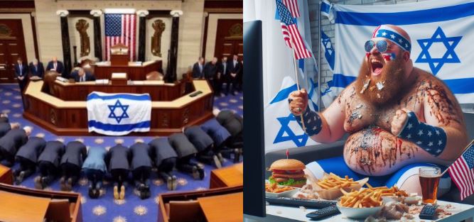 The United States is in trouble.

What we have here are over 530 congressional Israeli Zionist Jew ass kissers intimidated by AIPAC and the ADL and too many uninformed flag waving couch potatoes who sit glued to their TVs all day blindly lapping up the Zionist propaganda being