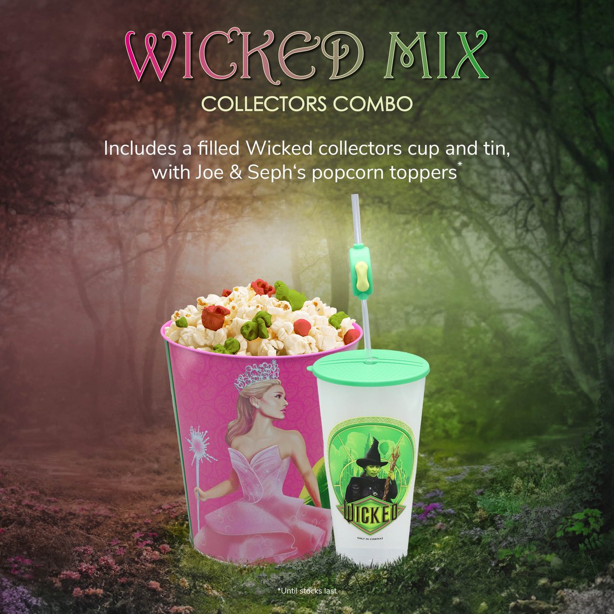 TheChimes's tweet image. Today’s the day!💚🩷 

It’s time to defy gravity as Wicked officially hits the big screen at @ODEONCinemas!🎬

Experience the land of Oz in IMAX, relax in a recliner and grab a Wicked Combo!🥤

Book now! ➡️

#Wicked #Popular #Odeon #Films #NewReleases #Uxbridge #Cinema