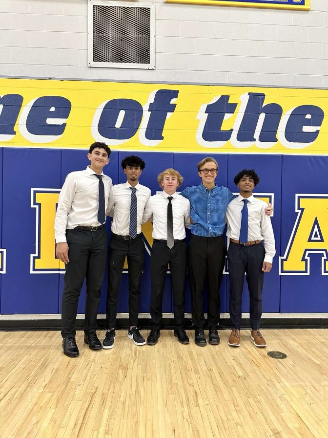 8 (not pictured Quentin Page) Juniors and Seniors from the Braves Varsity team in the National Honor Society at OHS! STUDENT-Athletes!