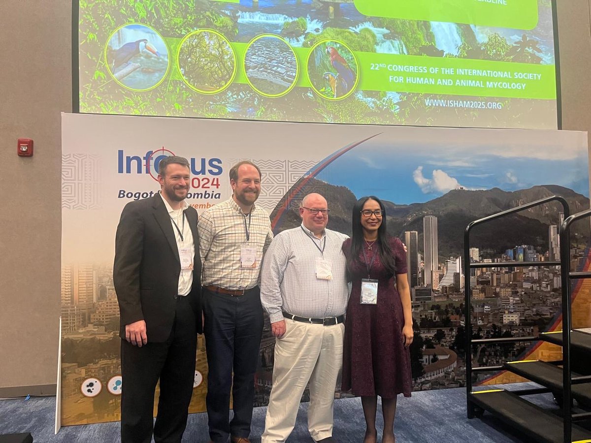 MSGERC (@msg_erc) on Twitter photo The @msg_erc presenting new clinical response criteria, developed with <a href="/eurconfmedmycol/">ECMM</a>, at <a href="/Infocus_Latam/">Infocus Latin America- ISHAM Working Group</a> in Bogotá, Colombia.
<a href="/TMcCarty2010/">Todd McCarty 💊🐉👨⚕️</a> Nate Bahr, Luis Ostrosky with moderator Indira Berrio The @msg_erc presenting new clinical response criteria, developed with <a href="/eurconfmedmycol/">ECMM</a>, at <a href="/Infocus_Latam/">Infocus Latin America- ISHAM Working Group</a> in Bogotá, Colombia.
<a href="/TMcCarty2010/">Todd McCarty 💊🐉👨⚕️</a> Nate Bahr, Luis Ostrosky with moderator Indira Berrio