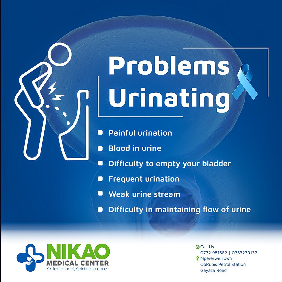 ***Hey there! Did you know that November is a prostate cancer awareness month!
Well today we, learn something about the symptoms Be informed and seek care early for screening. Keep it locked***

#NikaoMedicalCenter 
#ProstateCancerAwareness
#Movember
