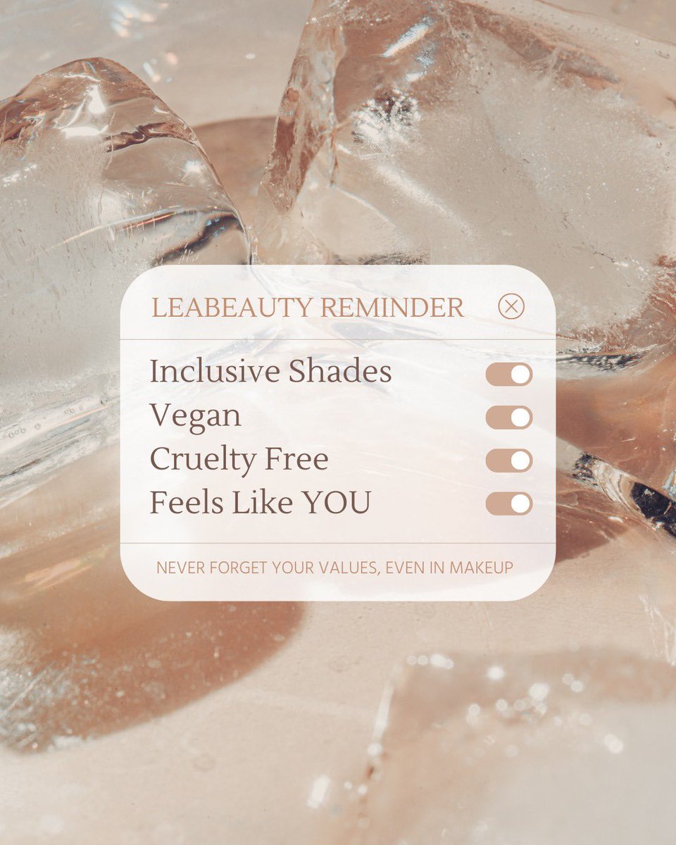 leabeautyme's tweet photo. Beauty isn’t just about how you look—it’s about what you stand for. 💖✨  

Inclusive. Vegan. Cruelty-Free. Always YOU. 💄

 #LeaBeauty #BeautyWithValues https://t.co/cn8SQTQjNI