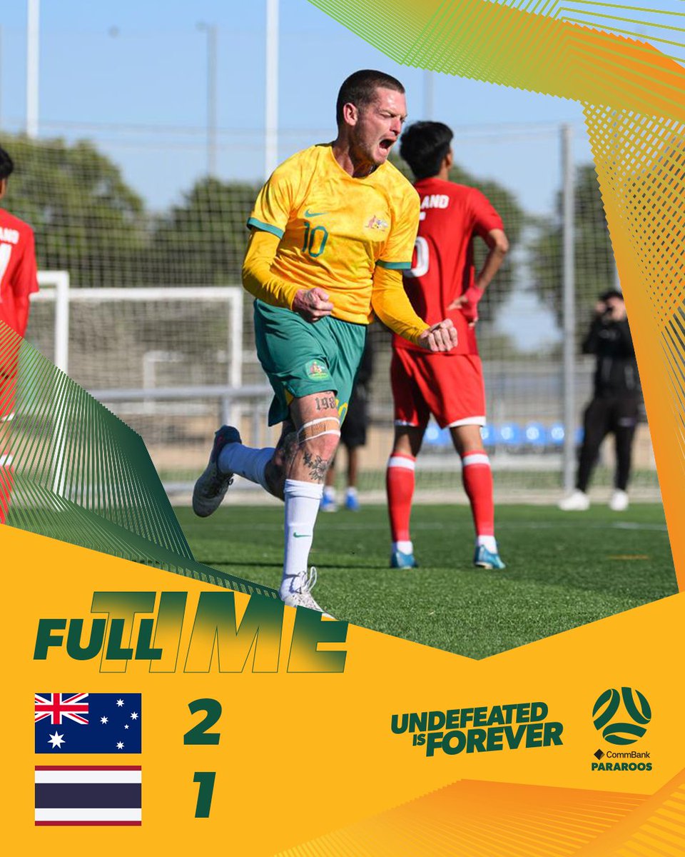 FT' | The CommBank Pararoos overcome Thailand to finish 13th at the #2024WorldCup 🙌

#Pararoos #AUSvTHA