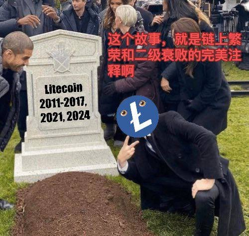 就是meme，现在是未来，而加密旧势力。老山寨比如老莱特已经是过去式了cex二级市场老山寨没有未来，而链上meme进入黄金繁荣时期，所以立刻卖掉老山寨比如LTC，加入memecoin运动，翻转莱特-LESTER