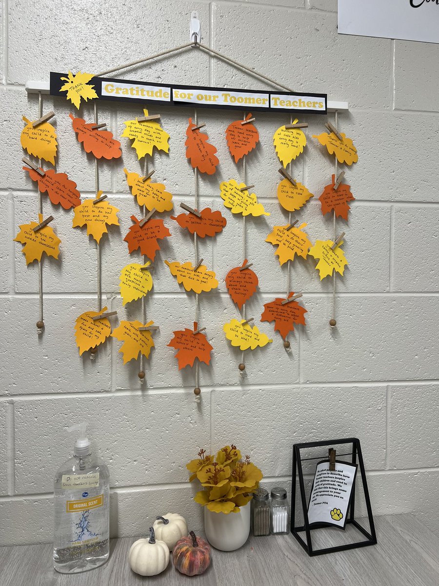 Toomer Elementary School (@toomeres) on Twitter photo Forever grateful for <a href="/FAToomerPTA/">Fred A. Toomer PTA</a>. They continue to keep our Teacherās Lounge stocked with goodies and collected words of gratitude from parents to share! Super thankful heading into Thanksgiving Break! Forever grateful for <a href="/FAToomerPTA/">Fred A. Toomer PTA</a>. They continue to keep our Teacherās Lounge stocked with goodies and collected words of gratitude from parents to share! Super thankful heading into Thanksgiving Break!