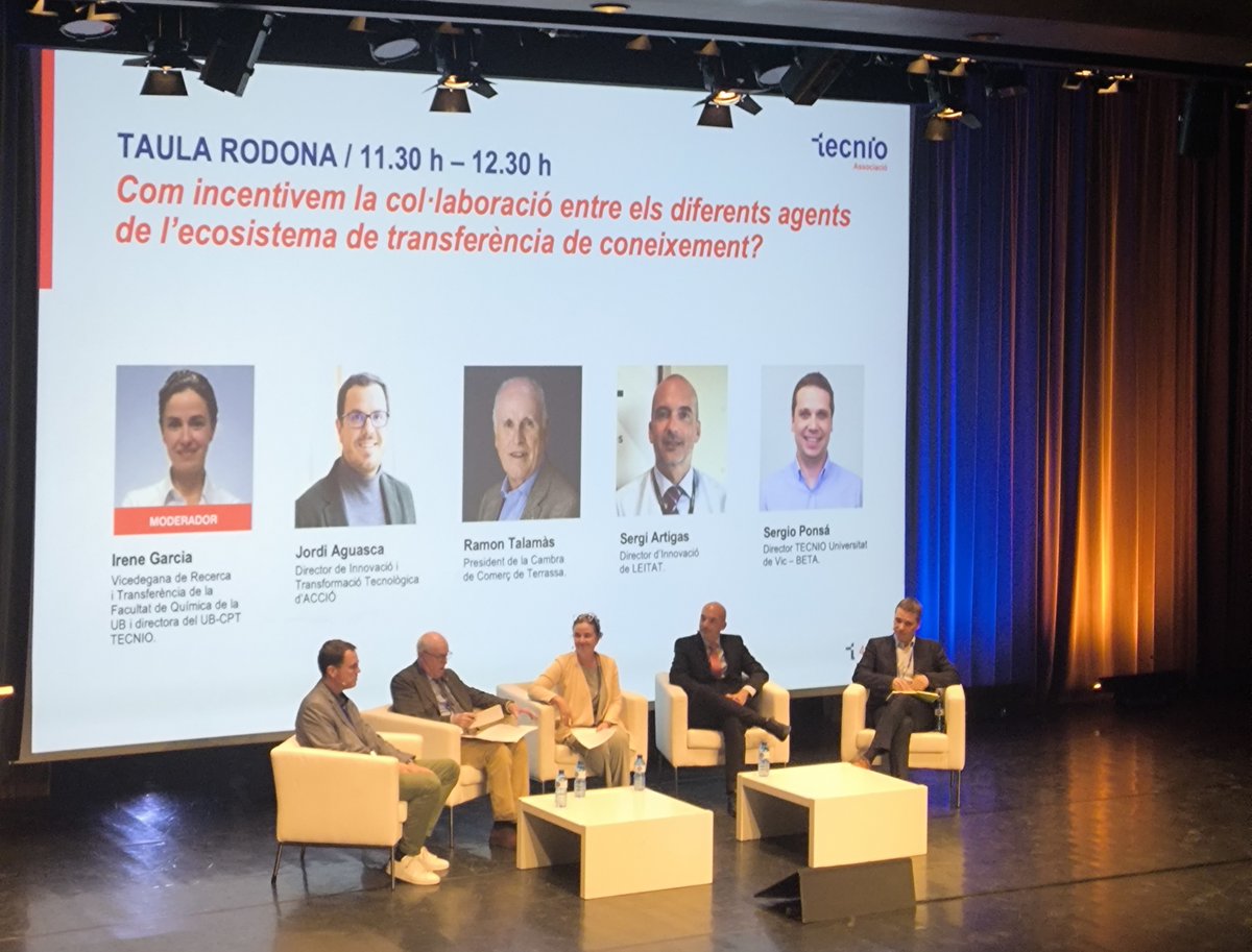 We attended to the III TECNIO Congress in Terrassa! 🚀 Over 250 experts gathered to strengthen Catalonia’s innovation ecosystem and boost business competitiveness. Let’s continue driving knowledge transfer forward! Full article 👉 goo.su/g9JVh
