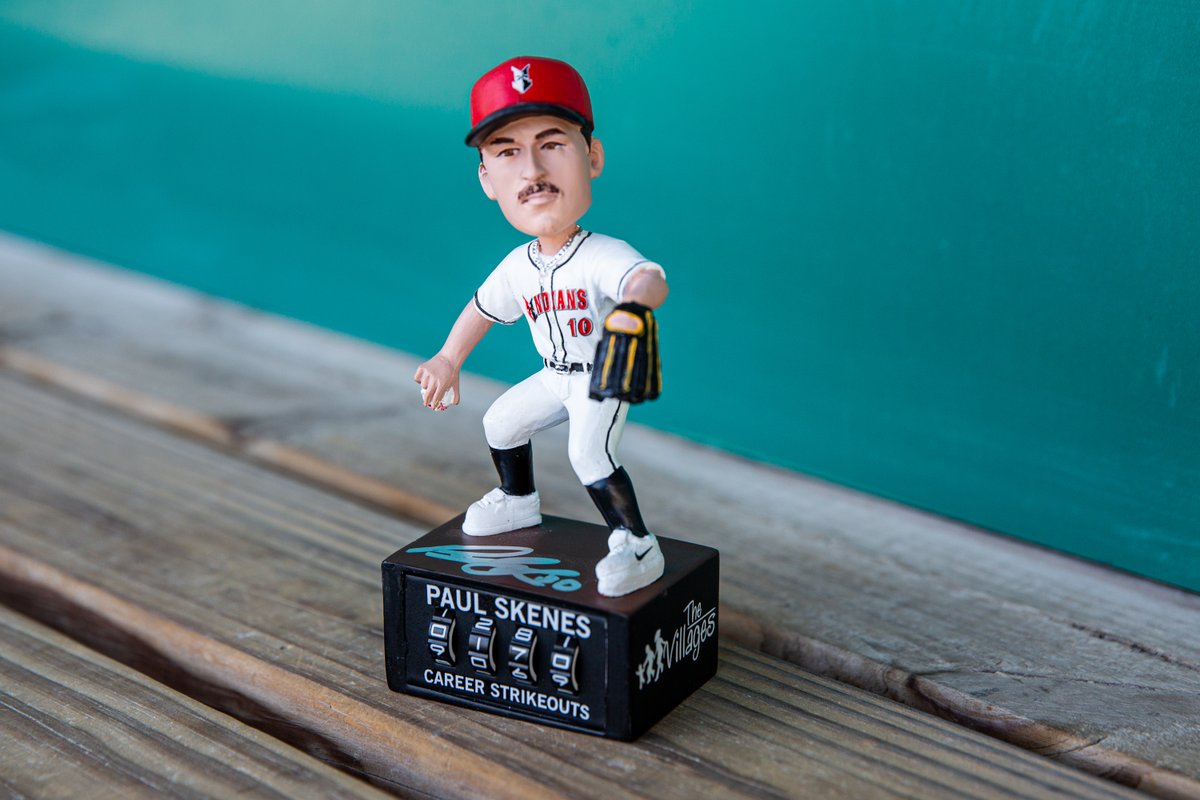 Yesterday a flash sale, today a giveaway. 👀

FOLLOW <a href="/indyindians/">Indianapolis Indians</a>, REPOST this tweet and COMMENT with your prediction for how many strikeouts the '24 NL ROY Paul Skenes will have in '25. Complete every step and you just might win this autographed bobblehead of Skenes himself.