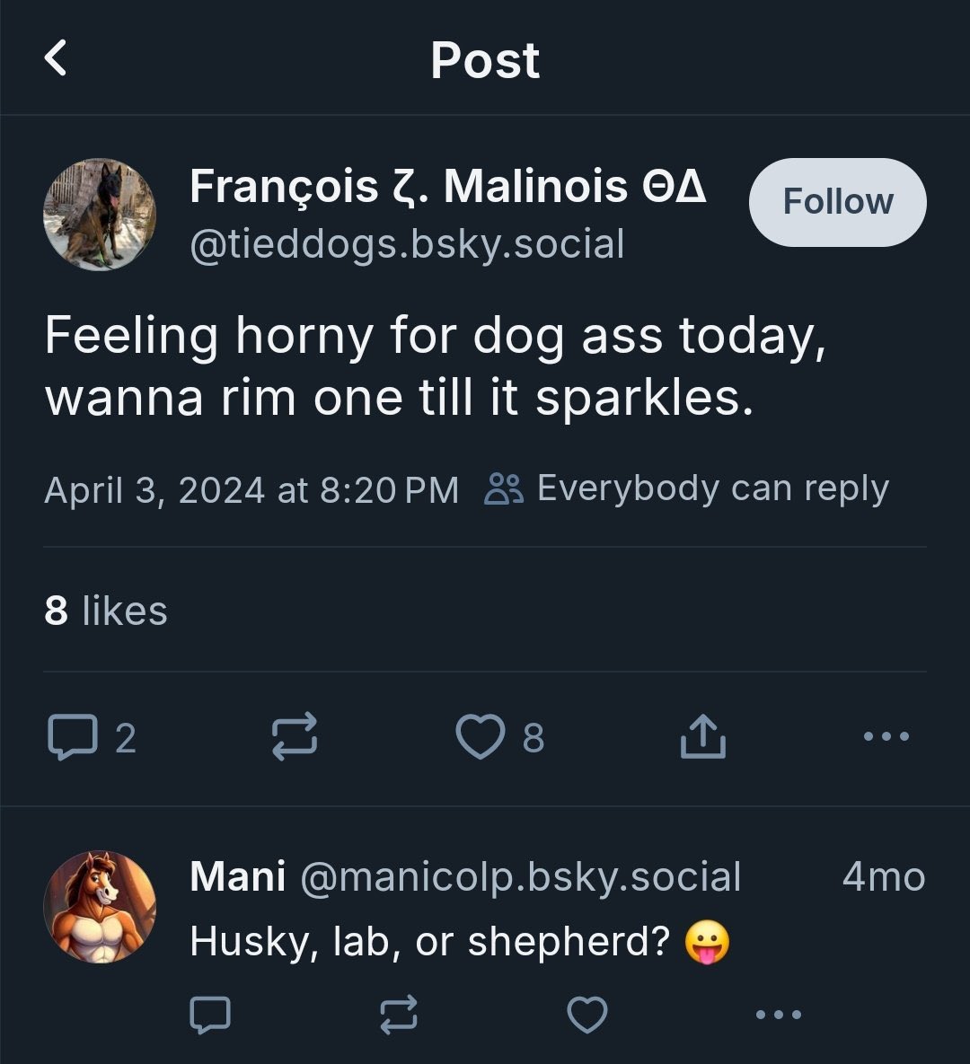But #bluesky will tag a post that says “there are two genders” as “intolerant.”

Okay.