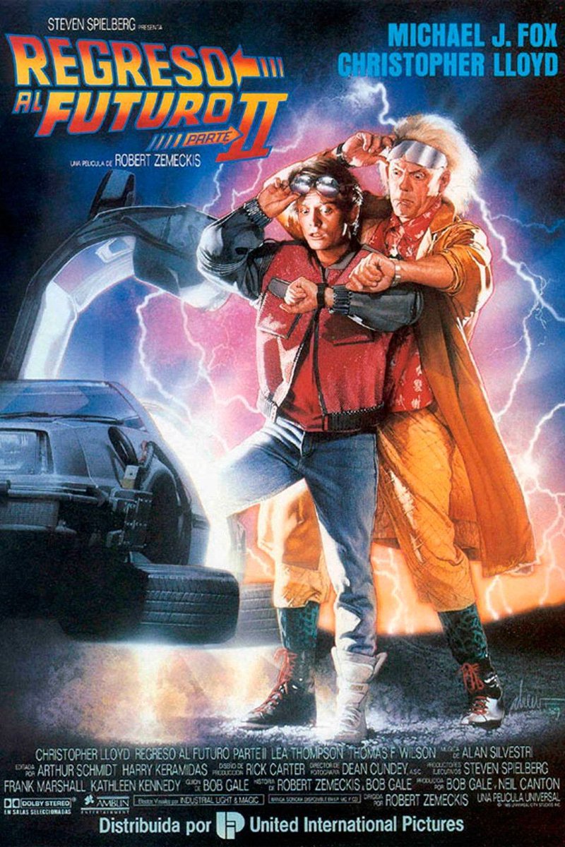 ComicZulia's tweet image. #TalDia 22/11/1989 (35 años) Se estrena la película Volver al Futuro II #BacktotheFuturePartII, segunda parte de la trilogía de #BacktotheFuture. Dirigida por Robert Zemeckis y protagonizada por Michael J. Fox y Christopher Lloyd.