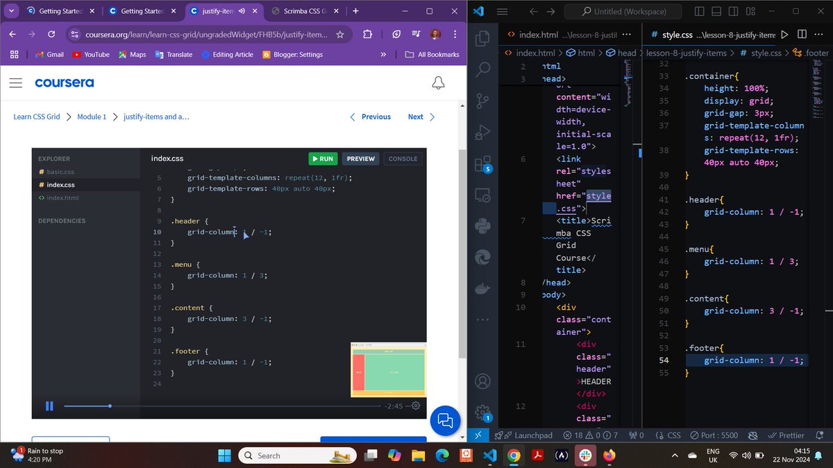 obika_viola's tweet image. Still learning CSS Grid on Scrimba 🚀🚀🚀

#CSSGrid
#Grid