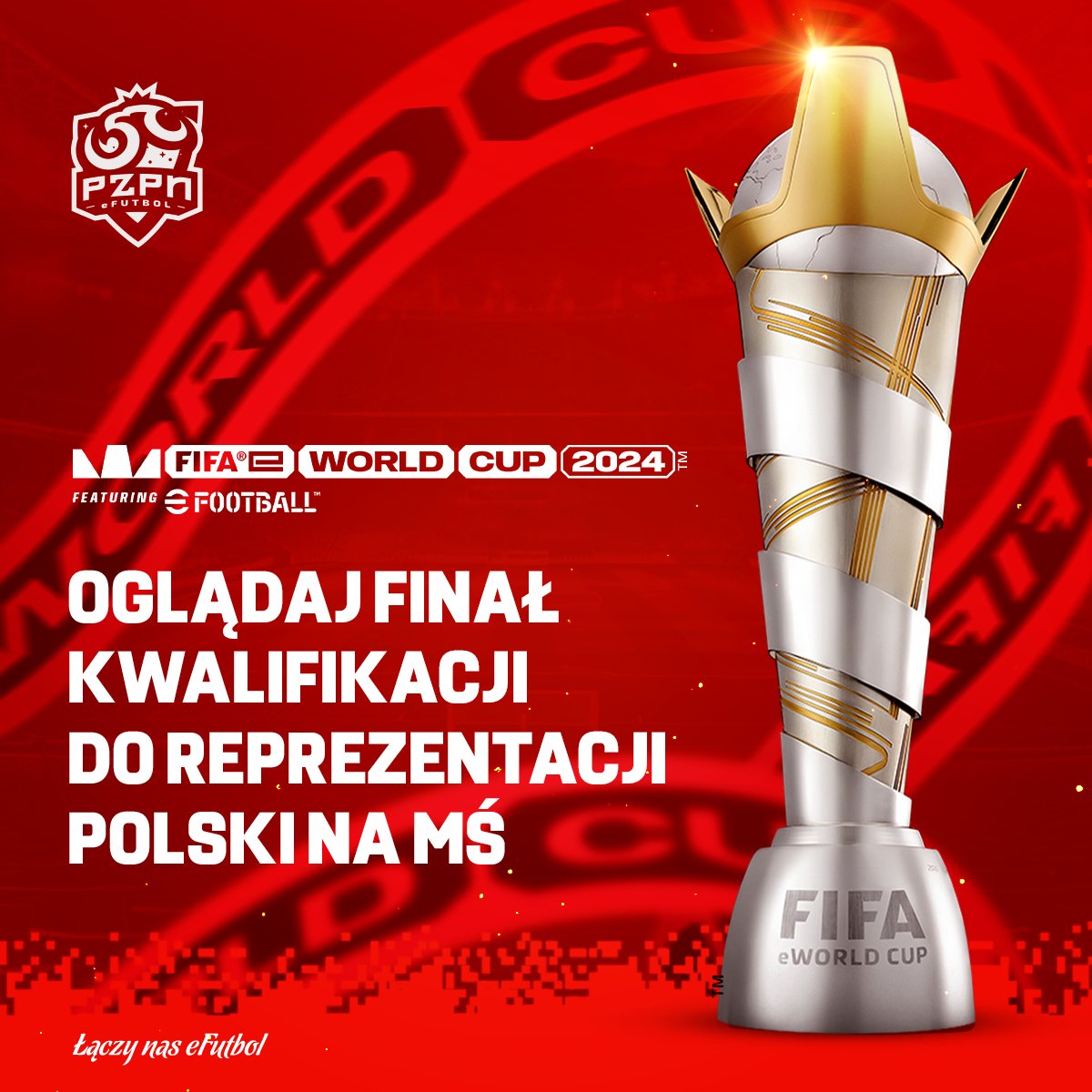 🎮 Kto będzie reprezentować Polskę na FIFAe World Cup w eFootball? 🇵🇱 Dziś o 16:00 oglądaj finałowe mecze zgrupowania selekcyjnego na Twitch.tv/pzpnefutbol! 📺 Zapis będzie dostępny na naszym YT: YouTube.com/pzpnefutbol.