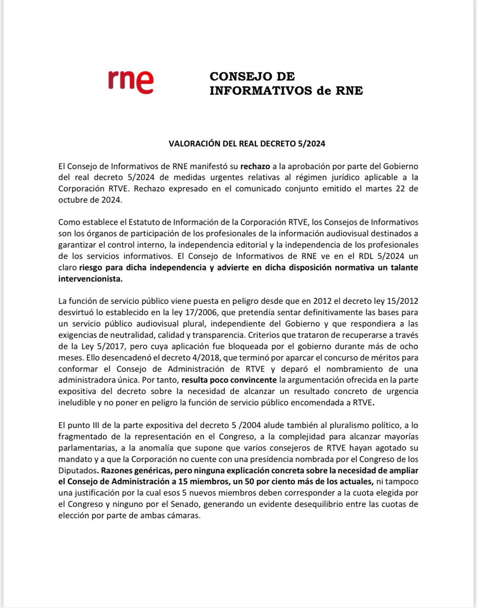 Consejo de Informativos RNE tweet media