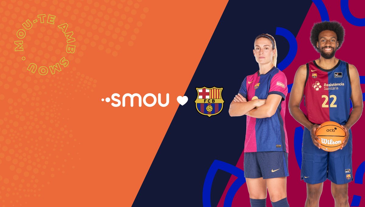 📣 #PromocióCuler!

Si ets #smouer i fan del #Barça, tens fins a 30€ dte. amb per veure en directe el futbol femení, Barça Atlètic, futbol-sala, bàsquet, handbol o hockei patins! 🎟️

⚽ Registra't a SMOU i introdueix el codi SMOU30 al comprar entrades!

🔗ow.ly/9LfB50U23n3