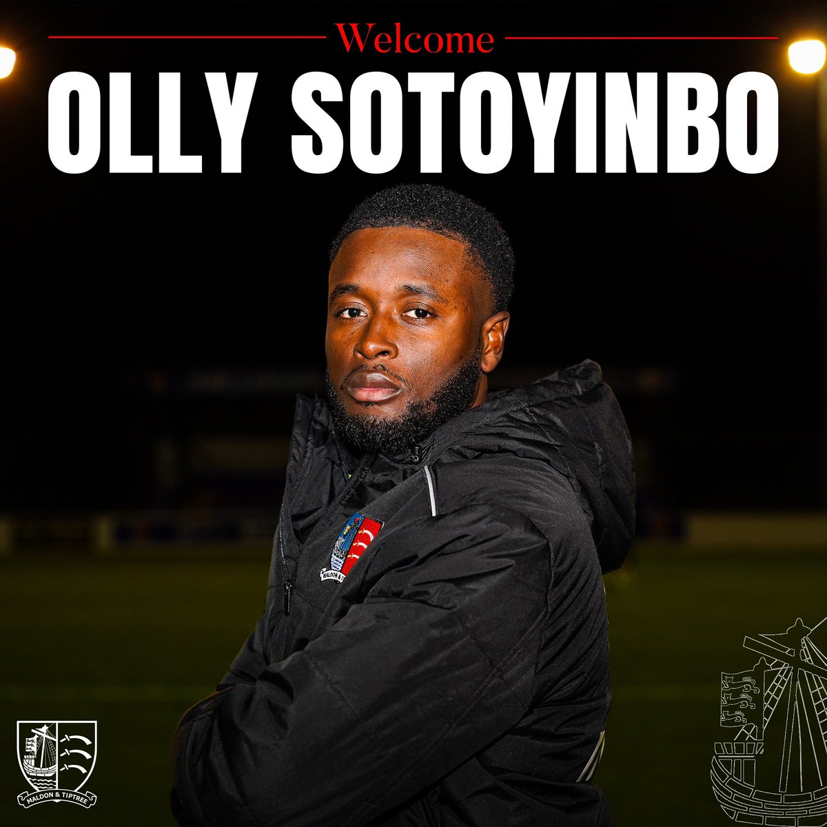 SOTOYINBO SIGNS 💥

We are delighted to announce the signing of Olly Sotoyinbo from <a href="/RPVFC/">Raynes Park Vale FC</a> ✍️

The striker joins having played for Brightlingsea &amp; Walthamstow last season picking up 25 goals involvements ⚽️🅰️

Welcome to the club, <a href="/Ollssoto/">OLLS</a> 🤝