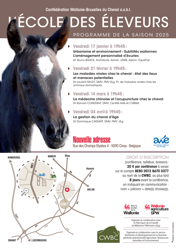 CwbcEleveurs's tweet photo. Rejoignez-nous à #Ciney pour le 13ème cycle de l'#ecoledeseleveurs!🐴👇👇👇 https://t.co/gMMFwY5u1u