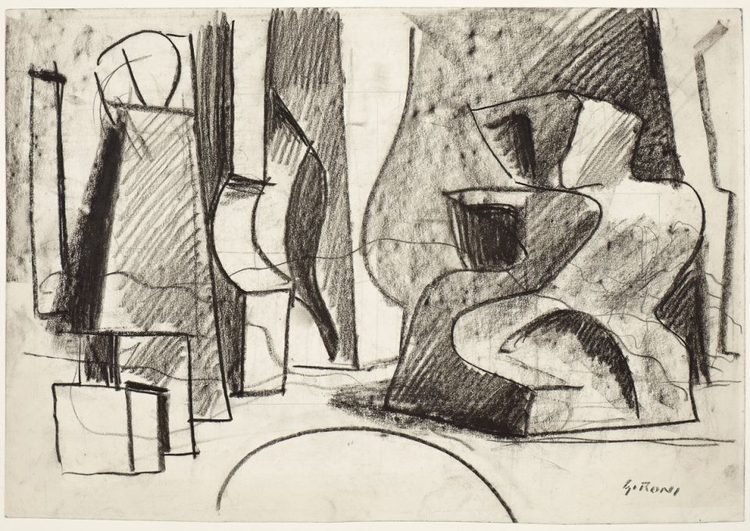 Our #FridayFavourite is 'Abstract stage design', c. 1937 by Mario Sironi (1885-1961) ✨

Have a wonderful weekend! 🧡