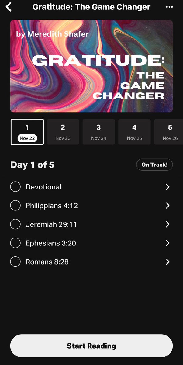 SelenaR_D's tweet photo. Something tells me that this @YouVersion Bible Plan was made for me and I am going to love every day of it! 

#Gratitude
#GameChanger 🩷💚 https://t.co/gW3SSJUsKZ