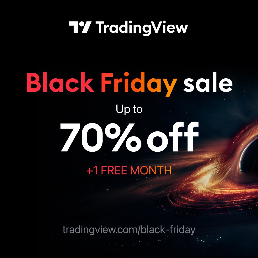 Scofield (@crypto_scofield) on Twitter photo π¨ Black Friday Giveaway! π¨
Win 1 FREE year of TradingView Premium! ππ₯
How to enter? π
1οΈβ£ Follow me: @crypto_scofield
2οΈβ£ Like & retweet this post β€οΈπ
Winner will be announced on November 26th! π
π Donβt miss out on the Black Friday deals: tradingview.com/black-friday/ π¨ Black Friday Giveaway! π¨
Win 1 FREE year of TradingView Premium! ππ₯
How to enter? π
1οΈβ£ Follow me: @crypto_scofield
2οΈβ£ Like & retweet this post β€οΈπ
Winner will be announced on November 26th! π
π Donβt miss out on the Black Friday deals: tradingview.com/black-friday/