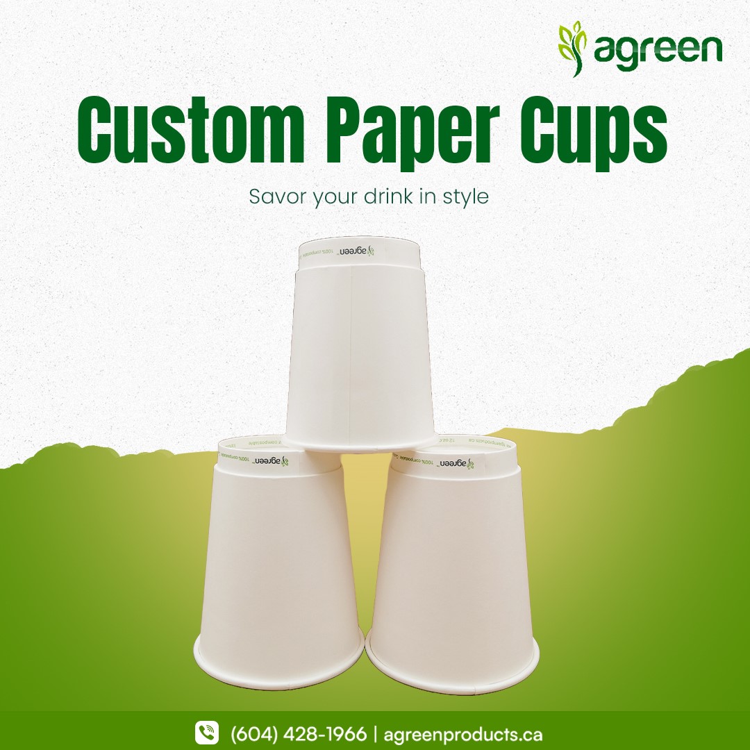 agreenproducts's tweet image. Elevate your beverage experience with our Custom Paper Cups! Perfect for any business, these cups can be tailored to showcase your brand while keeping your drinks warm.  bit.ly/3gidjx7 
#CustomPaperCups