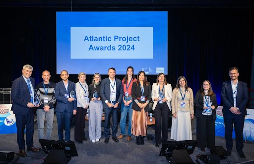 🎉Congratulations to the #AtlanticProjectAwards2024 winners! 

🏆 Atlantic Ports: HYDEA
🏆 Blue Skills and Ocean Literacy: BLUESKILLING INNOVATION
🏆 Marine Renewable Energy: FLORA
🏆 Healthy Oceans and Resilient Coasts: <a href="/CFAARER/">C-FAARER</a>  and <a href="/MSPforRUP/">MSP-OR Project</a> 
🏆 International Cooperation: