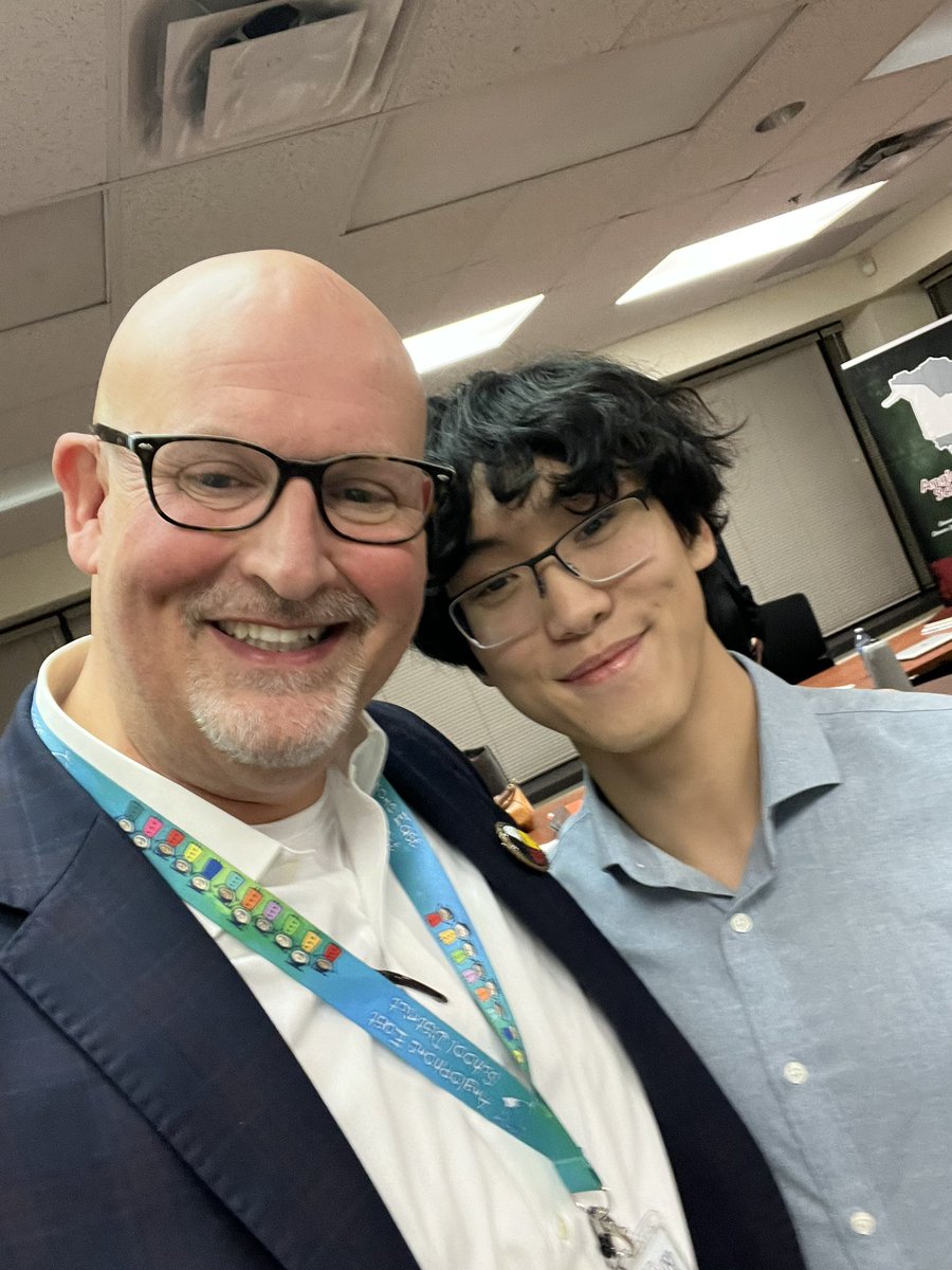 Two meetings this week with same student leader, one to talk about and discuss ideas on education, safety, and AI. then at DEC to celebrate student activists &amp; school life in @AnglophoneEast Schools. #literacy #numeracy #safeandcaring #graduation #studentvoice #peanurbutter