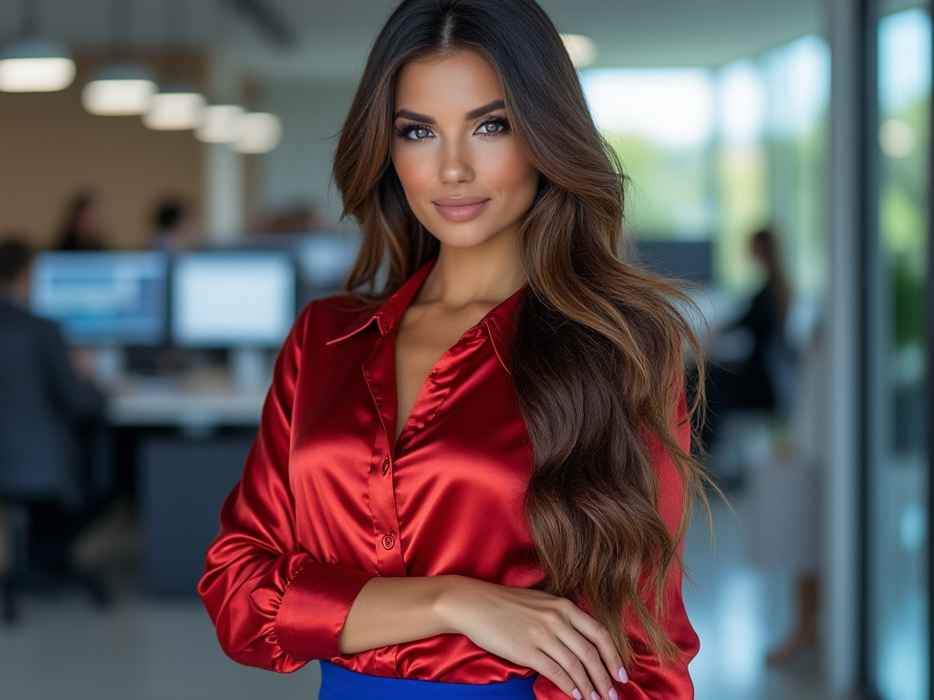 AIFashionChic's tweet photo. Confidence is key, and my style is the perfect lock. 💼✨ Walking through life like I own it. 💋 #LadyBoss #GlamGoals #PowerInEveryStep
Image by @grok https://t.co/ga7ZLAkyMe