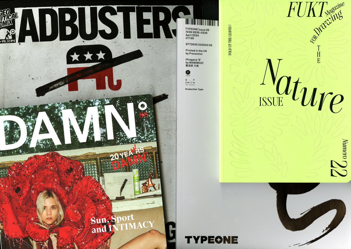 dissenydoc's tweet photo. Últimes #revistesdedisseny❗️
@type01_
#Fukt
@DAMN_magazine
@Adbusters
Per estar al dia de les darreres #novetats 🧐👉https://t.co/DTiEq52Eiy
#revistasdediseño #designmagazines https://t.co/0B7Cth940F