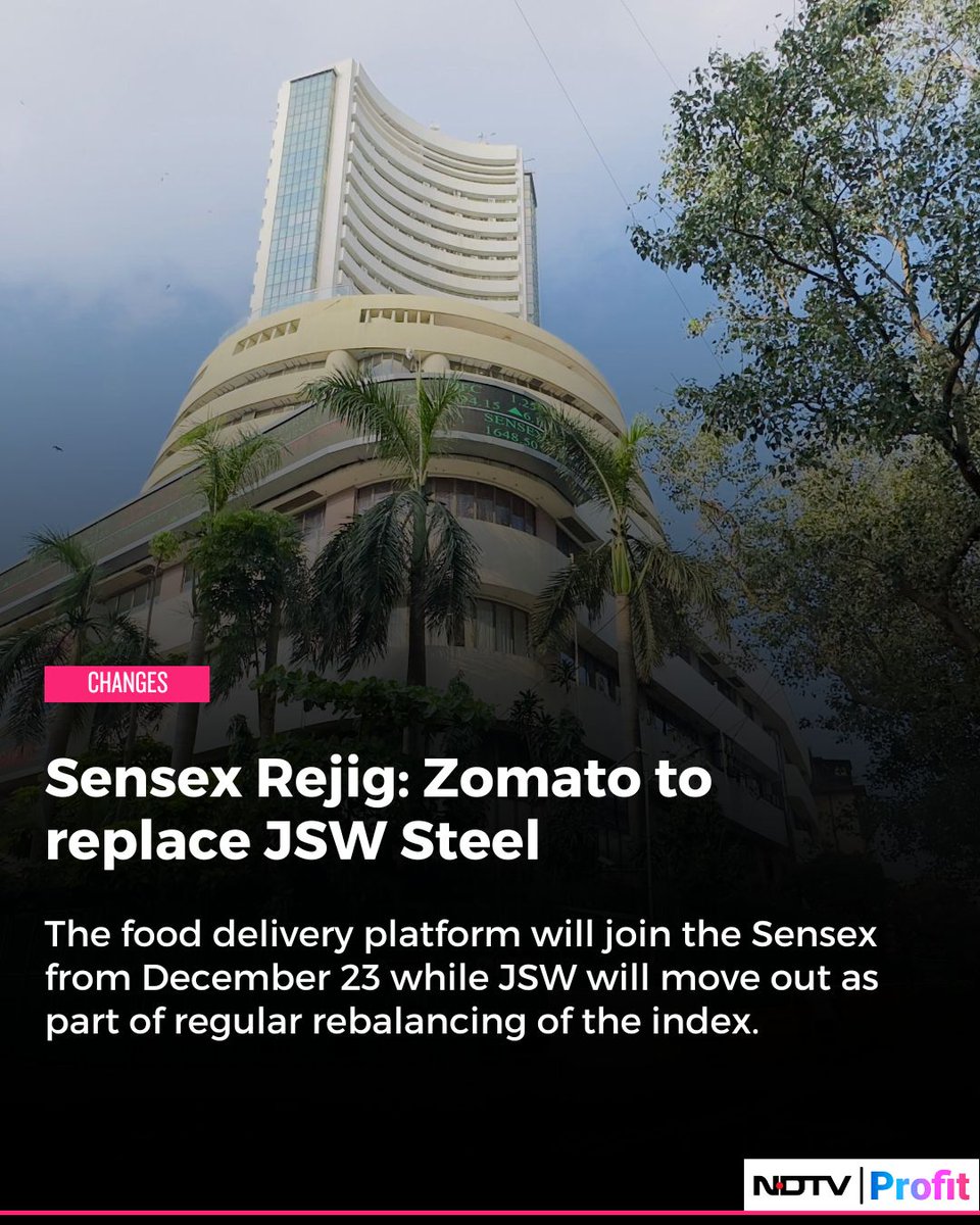 NDTVProfitAlpha's tweet photo. #AsiaIndex carries out periodic reconstitution of #BSE indices, with the latest rebalance coming into effect on December 23.
Read: https://t.co/YEthnE5qk8 https://t.co/6OucYFHNrK