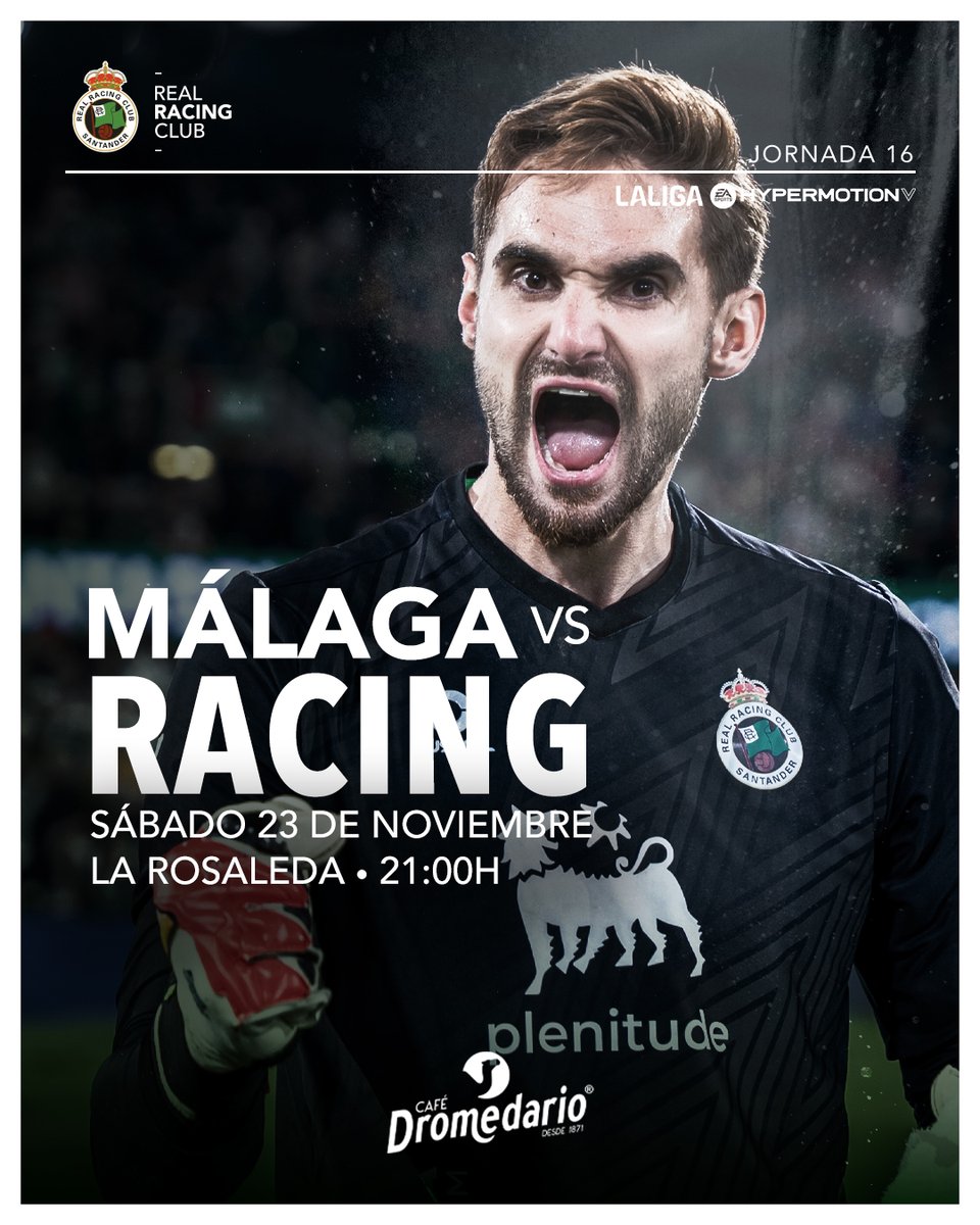 realracingclub's tweet photo. ⚔️ ¡Buenos días, racinguistas! #MatchDay

🆚 @MalagaCF
⏱️ 21:00 horas
🏟️ La Rosaleda
📺 LaLiga Hypermotion TV
#️⃣ #MálagaRacing
🗓️ #LaLigaHypermotion https://t.co/U0Xa12onIU