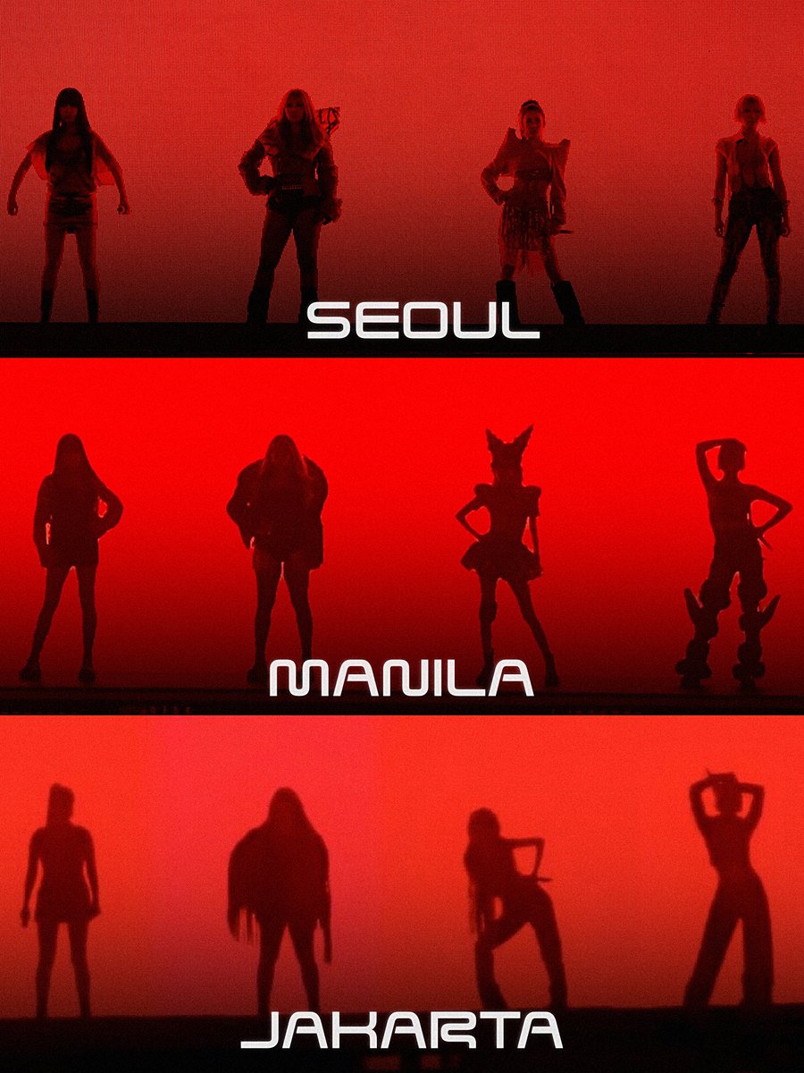 2NE1’s iconic silhouettes during their “Welcome Back” Asia Tour.