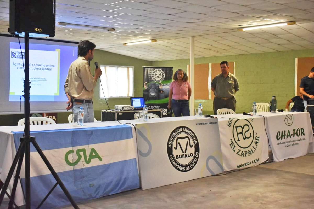 CRAprensa's tweet photo. En el marco de la Expo también se han llevado a cabo importantes charlas sobre: agua para el consumo animal e infraestructura, manejo holístico, razas de búfalo y sus desafíos en Argentina, industria láctea y reproducción, degustación de productos bubalinos entre otros temas. https://t.co/smFIxtEcxi