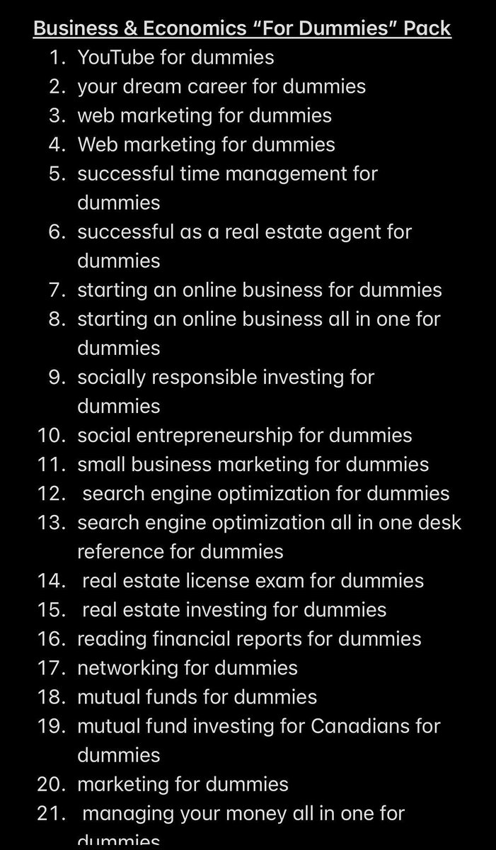 GabGetsItBlog's tweet photo. Part 2 has 40 “For Dummies” ebooks on ALL you need to know about starting/running a business, entrepreneurship, real estate, marketing, investing, online businesses, accounting and more‼️ https://t.co/o7yhTIxNZS