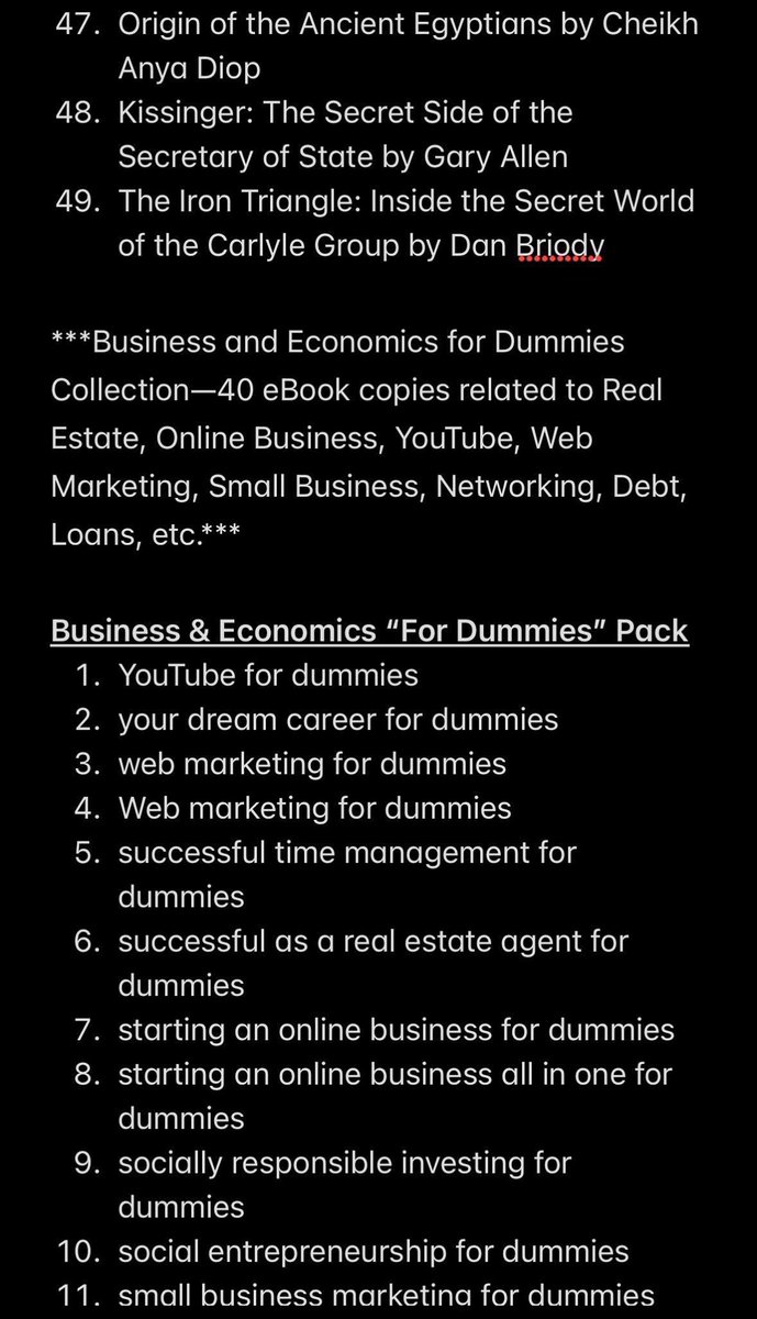 GabGetsItBlog's tweet photo. Part 2 has 40 “For Dummies” ebooks on ALL you need to know about starting/running a business, entrepreneurship, real estate, marketing, investing, online businesses, accounting and more‼️ https://t.co/o7yhTIxNZS