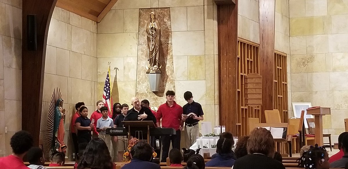 annunciationhss's tweet photo. We had a wonderful Mass on Tuesday.  We also have a new Haitian Priest joining our Parish and school! Exciting times! https://t.co/bPV0fX0jXi