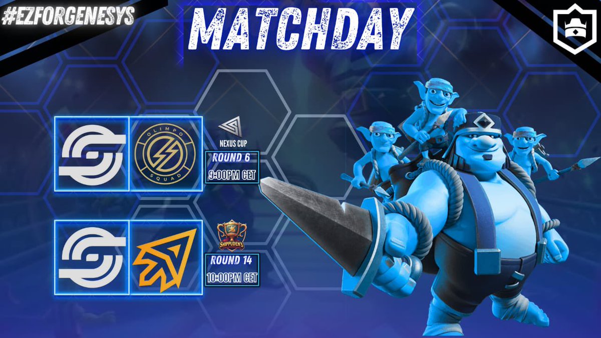 GENESYS (@genesys_gg) on Twitter photo #ClashRoyale | GameDay
Tonight 2 matches that you can find live on our discord against
<a href="/OlimpoSquad/">Olimpo Squad⚡️</a> & Team Delta
Start at 9pm🇫🇷 2pm🇲🇽 11pm🇮🇶 1am🇰🇿
📺 discord.gg/wYXrNBKX8n #ClashRoyale | GameDay
Tonight 2 matches that you can find live on our discord against
<a href="/OlimpoSquad/">Olimpo Squad⚡️</a> & Team Delta
Start at 9pm🇫🇷 2pm🇲🇽 11pm🇮🇶 1am🇰🇿
📺 discord.gg/wYXrNBKX8n